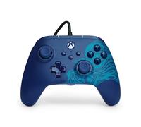 PowerA Advantage Wired Controller for Xbox Series X|S - Blue Wave, gamepad, wired video game controller, gaming controller, USB-C, Works with Xbox One, Officially Licensed