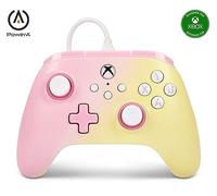 PowerA Advantage Wired Controller for Xbox Series X|S - Pink Lemonade, gamepad, wired video game controller, gaming controller, USB-C, Works with Xbox One, Officially Licensed
