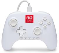 PowerA Advantage Wired Controller for Nintendo Switch 2 with Lumectra - White, Officially Licensed, RGB Lighting, Hall Effects, Mappable Buttons, C Button, Pro Controller