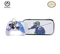 PowerA Enhanced Wired Controller and Slim Case for Nintendo Switch - Master Sword, Protective Case, Gaming Case, Gamepad, Game Controller, Wired Controller, Officially licensed