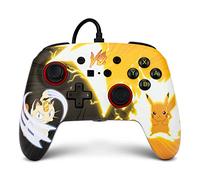 PowerA Enhanced Wired Controller for Nintendo Switch and Oled Model, Advance Gaming Buttons, 3.5mm Stereo Jack and Anti-Friction Rings, Officially Licensed: Pokémon: Pikachu vs. Meowth