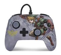 PowerA Enhanced Wired Controller for Nintendo Switch and Oled Model, Advance Gaming Buttons, 3.5mm Stereo Jack and Anti-Friction Rings, Officially Licensed: Valiant Link