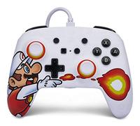 PowerA Enhanced Wired Controller for Nintendo Switch and Oled Model, Advance Gaming Buttons, 3.5mm Stereo Jack and Anti-Friction Rings, Officially Licensed: Fireball Mario