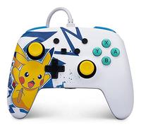 PowerA Enhanced Wired Controller for Nintendo Switch and Oled Model, Advance Gaming Buttons, 3.5mm Stereo Jack and Anti-Friction Rings, Officially Licensed: Pikachu High Voltage