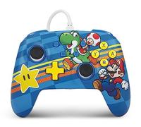 PowerA Enhanced Wired Controller for Nintendo Switch and Oled Model, Advance Gaming Buttons, 3.5mm Stereo Jack and Anti-Friction Rings, Officially Licensed: Mushroom Kingdom Friends
