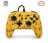 PowerA Enhanced Wired Controller for Nintendo Switch and Oled Model, Advance Gaming Buttons, 3.5mm Stereo Jack and Anti-Friction Rings, Officially Licensed: Pikachu Moods