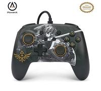 PowerA Enhanced Wired Controller for Nintendo Switch and Oled Model, Advance Gaming Buttons, 3.5mm Stereo Jack and Anti-Friction Rings, Officially Licensed: Battle-Ready Link