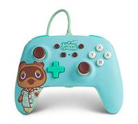 PowerA Enhanced Wired Controller for Nintendo Switch and Oled Model, Advance Gaming Buttons, 3.5mm Stereo Jack and Anti-Friction Rings, Officially Licensed: Animal Crossing: Tom Nook