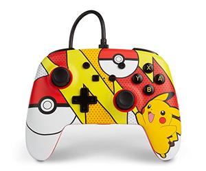 PowerA Enhanced Wired Controller for Nintendo Switch - Pokémon: Pikachu Pop Art