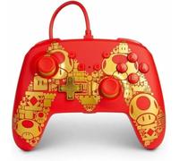 PowerA Enhanced Wired Controller for Nintendo Switch, Switch OLED Model, and Nintendo Switch Lite, Gamepad, Game Controller, Wired Controller, Officially Licensed- Mario Golden M
