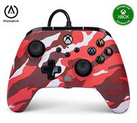 PowerA Red Camo Enhanced Wired Controller Xbox X&S