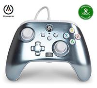 PowerA Enhanced Wired Controller for Xbox Series X|S, Wired Video Game Controller, Gamepad for Xbox X and S, Officially Licenced by Xbox, works with Xbox One and Windows, 2 Years Manufacturer Warranty - Metallic Ice
