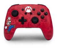 PowerA Enhanced Wireless Controller for Nintendo Switch and Switch OLED Model, Gamepad, Game Controller, Bluetooth controller, Officially Licensed- Here We Go Mario