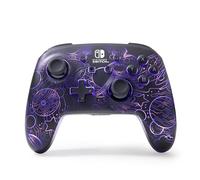 PowerA Enhanced Wireless Controller for Nintendo Switch with Lumectra - Galactic Vortex, RGB lighting reveals a hidden galaxy design, rechargeable battery, motion controls, officially licensed