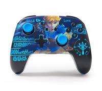 PowerA Enhanced Wireless Controller for Nintendo Switch with Lumectra - Wake Up Link, Gamepad, Game Controller, Bluetooth Controller, Rechargeable