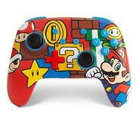 PowerA Enhanced Wireless Gamepad for Nintendo Switch - Mario Pop, Switch OLED & Lite, Bluetooth Controller, Officially Licensed