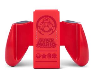 PowerA Joy-Con Comfort Grip for Nintendo Switch - OLED Model, Nintendo Switch and Nintendo Switch Lite - Super Mario Red, Game Controller, Gamepad, Nintendo Switch Lite, Officially Licensed