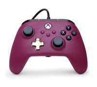 PowerA Kabelgebundener Advantage-Plus-Controller für Xbox Series X|S - Rubinrot, offiziell lizenziert, höhenverstellbare Daumensticks, Halleffekt-Daumensticks, belegbare Tasten