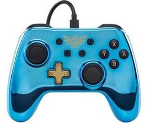 POWERA Nintendo Switch Wired Controller - Blue Chrome Zelda