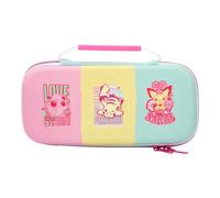 PowerA NSCS0125-01 portable game console case Cover Nintendo Felt, Rubber Green, Pink, Yellow