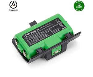PowerA Play & Charge Kit for Xbox Series X|S and Xbox One Wireless Controllers, Compatible with Xbox Charger Dock, 2 x Rechargeable Batteries with LED Indicators, 4 x Battery Doors - Black & Green