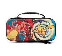 PowerA Protection Case for Nintendo Switch, Switch Lite & OLED Model, Hard Shell Protective Pouch with Carry Handle and 9 Game Cards Storage, Official: Pokémon: Charizard vs. Pikachu Vortex