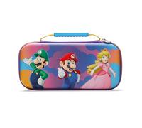 PowerA Protection Case for Nintendo Switch, Switch Lite & OLED Model, Hard Shell Protective Pouch with Carry Handle and 9 Game Cards Storage, Official: Mario; Color Splash Heroes