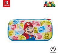 PowerA Slim Case for Nintendo Switch, Switch Lite & OLED Model, Protective Pouch with 10 Game Cards Storage and Built-in Play Stand, Official: Mario; Mushroom Kingdom Reel