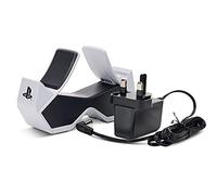PowerA Twin Charging Station for 2 x DualSense Wireless Controllers, Double Charger for Sony PlayStation 5 Gamepads (Grey/Black)