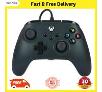 PowerA Wired Controller For Xbox Series X & S, Xbox One, PC, Windows 10 & 11, Dual Rumble Motors, Detachable 10ft USB Cable, 3.5mm Stereo Headset Jack, Official: Black