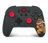 PowerA Wireless Controller for Nintendo Switch, OLED Model and Nintendo Switch Lite, Gamepad, Game Controller, Wired Controller, Bluetooth controller, Officially Licensed- Mario, King Bowser