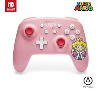 PowerA Wireless Controller for Nintendo Switch - Princess Peach Pink, Switch Lite/Switch-OLED Model, Nintendo Switch 2, AA Battery Included, Bluetooth, Motion Controls, Officially Licensed