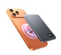 Powerbank Power Bank for MagSafe 5000mAh Battery Pack Qi2 Slim Thin 15W Max Wireless Charging Qi2 Digital Display Fast Charging Magnetic Portable Charger Type-C for iPhone Air/17/16/15/14/13/12 Series