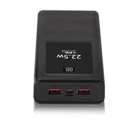 PowerBanks Casing Kits 20000mAh Mobile Chargers Builts in Cable PD22.5W Charging LCD Display Shell Replaceable Battery Chargers