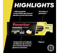 Powerbar Lemon Infused 67ml Energy Gels Box 24 Units One Size Multicolor