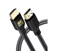 PowerBear 4K HDMI Cable 2M | High Speed, Braided Nylon & Gold Connectors, 4K @ 60Hz, Ultra HD, 2K, 1080P, ARC & CL3 Rated | for Laptop, Monitor, PS5, PS4, Xbox One, Fire TV, Apple TV PC