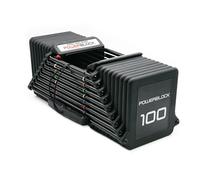 PowerBlock Pro 100 Adjustable Dumbbell, Sold As A Single Unit 5-100 lb Dumbbell - Durable Steel Build, Innovative Workout Equipment, All-in-One Dumbbell, Strength Training
