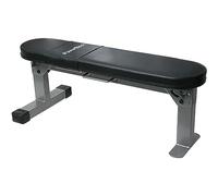 POWERBLOCK Travel Bench, Workout Bench, Folds Up for Easy Storage, Innovative Workout Equipment, Home & Commercial Gyms, Comfortable High Density Foam Upholstery Silver