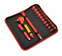 Powerbuilt 13-Piece VDE Tool Set, Insulated Ratchet, Sockets, Extensions, High-Voltage Electrical and Hybrid Vehicles, Home Repair, Certified High-Quality - 642937