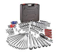 Powerbuilt 152 Piece 1/4-inch, 3/8-inch, and 1/2-inch Drive Mechanics Tool Set - with SAE and Metric Socket Set, 72 Tooth Seal-Head Ratchet, Automotive Tool Kit, including Case - 642453