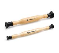 Powerbuilt 2 Piece Double Cup Valve Grinder Set, Double Ended Grip Valve Grinding Lapping Stick Tool Set, Sizes for 5/8" 13/16" 1-1/8" 1-3/8"- 648448