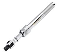Powerbuilt 3/8" Drive Extendable Breaker Bar, 8.5"-13.5" Adjustable Handle, Chrome Vanadium & Chrome Molybdenum Steel, 180° Flexible Head, Heavy-Duty Torque Tool for Nuts & Bolts 643178ECE