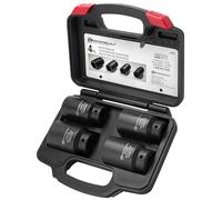 Powerbuilt 4 Piece Axle Nut Socket Set Kit 10-648635