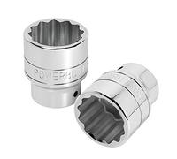 Powerbuilt 42mm Socket, 3/4-inch Drive, 12 Point, Thin Wall Hex Strong Grip Design, Size Markings - 943245