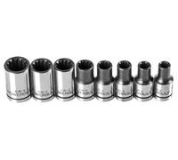 Powerbuilt 642053 8pc 1/4" Dr. universal Socket Set W/Tray