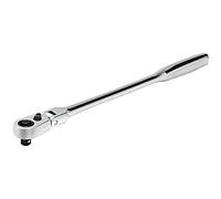 Powerbuilt 649951 Pro Tech 1/4-inch Drive x 9-inch Long Reach Ratchet Contour Handle - with Extra Long Handle Ratchet, Flex Head, 72 Tooth