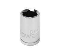 Powerbuilt 940027 3/8" Dr. 6 Pt. Metric Standard Socket, 12mm