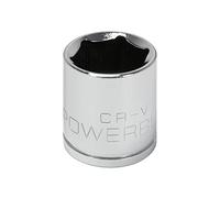 Powerbuilt 940033 3/8" Dr. 6 Pt. Metric Standard Socket, 18mm