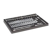 Powerbuilt 949006 1/2" Drive Master Socket & Accessories, 69 Piece