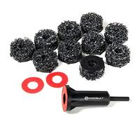 Powerbuilt Brake Rotor Resurfacing Kit, Cleaning, Polishing, Remove Rust and Grime, Drill Attachment 13 Pieces 940382